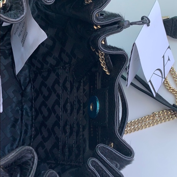 DVF LV PWR Mini Drawstring Black Bag - Picture 8 of 11